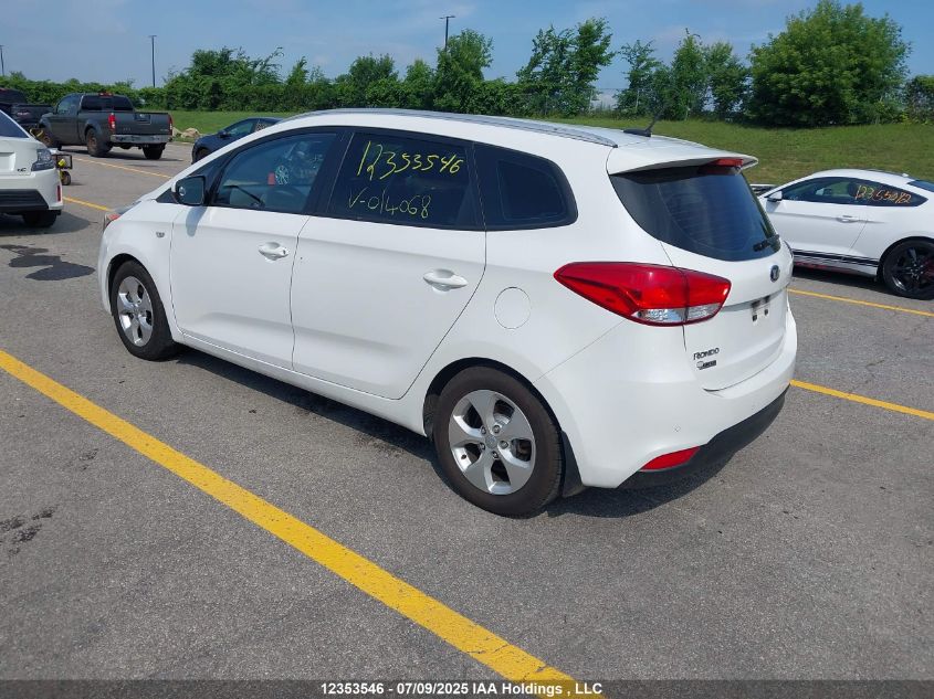 2014 Kia Rondo VIN: KNAHT8A37E7014068 Lot: 12353546