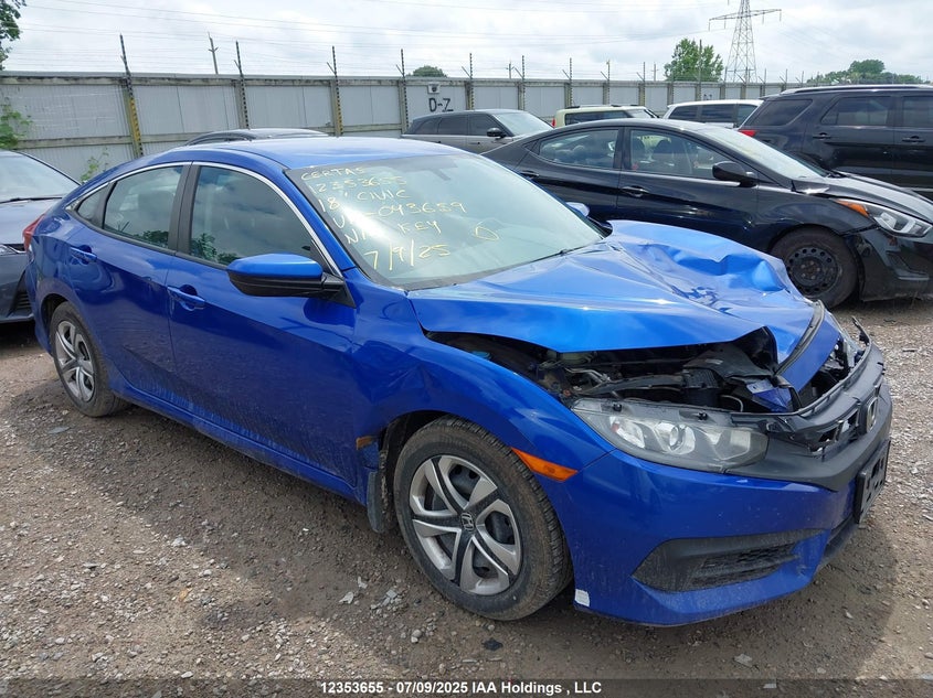 2HGFC2F58JH043659 2018 Honda Civic Lx auction photo 1