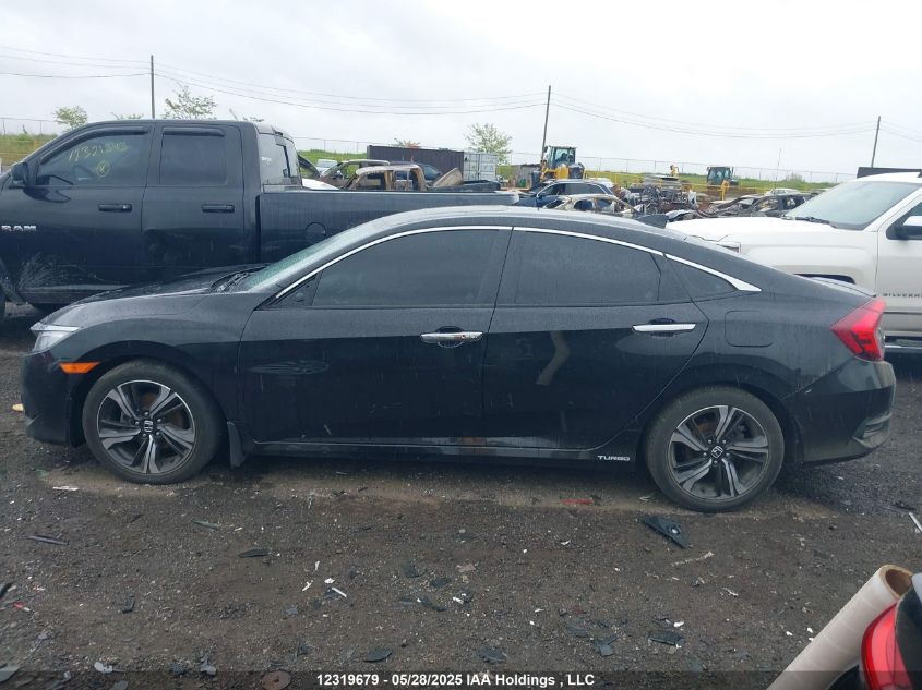 2018 Honda Civic Touring VIN: 2HGFC1F90JH100613 Lot: 12319679X