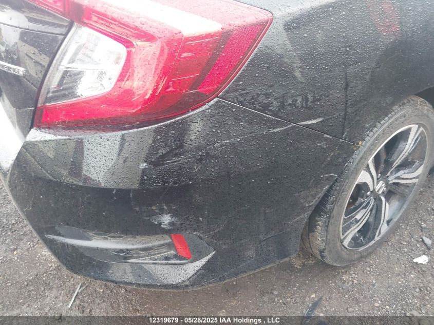 2018 Honda Civic Touring VIN: 2HGFC1F90JH100613 Lot: 12319679X