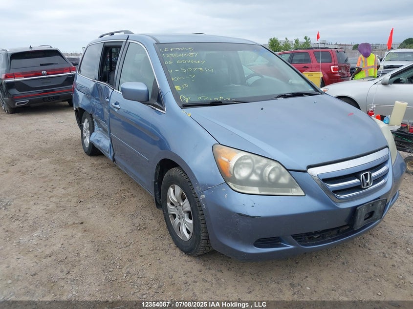 5FNRL38416B507314 2006 Honda Odyssey Ex auction photo 1