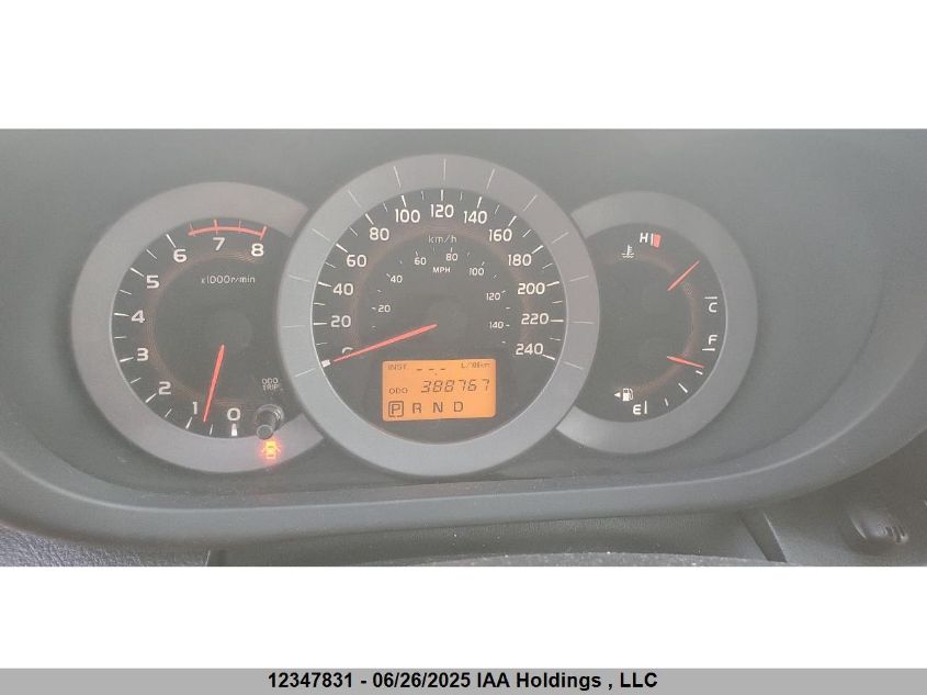 2009 Toyota Rav4 Sport V6 VIN: 2T3BK32V79W006786 Lot: 12347831X