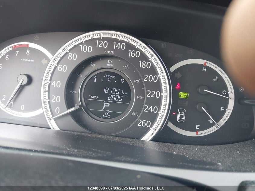 2013 Honda Accord Touring V6 VIN: 1HGCR3F94DA801980 Lot: 12348590X