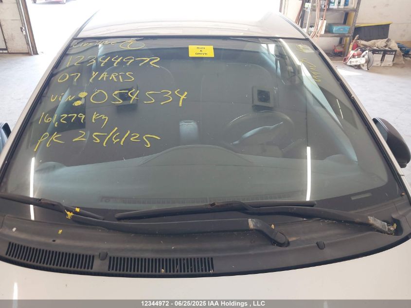 2007 Toyota Yaris VIN: JTDBT923871054534 Lot: 12344972X