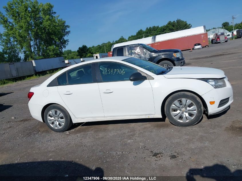 2014 Chevrolet Cruze 1Ls VIN: 1G1PB5SHXE7283975 Lot: 12347906X