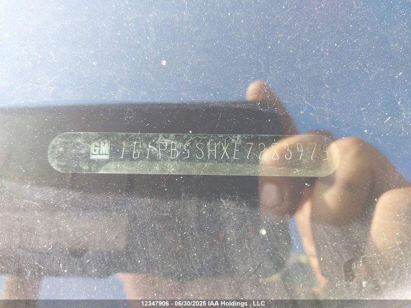 2014 Chevrolet Cruze 1Ls VIN: 1G1PB5SHXE7283975 Lot: 12347906X