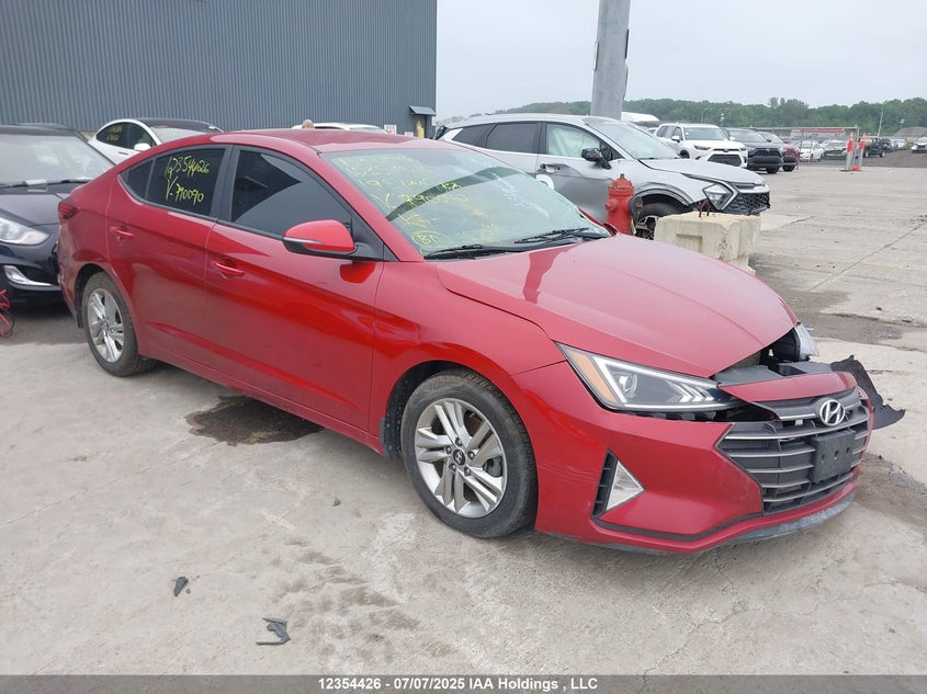KMHD84LF6KU790090 2019 Hyundai Elantra Preferred auction photo 1