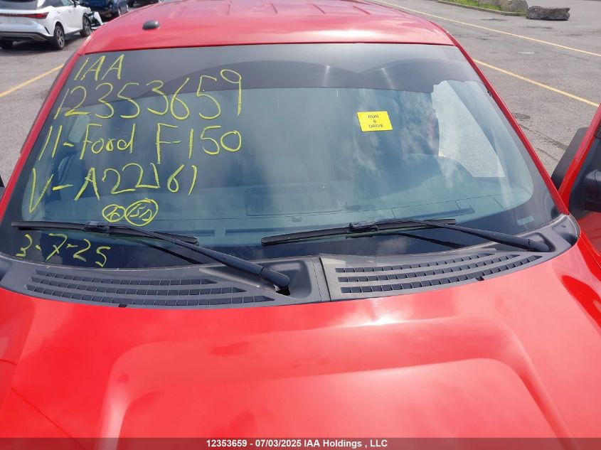 2011 Ford F-150 Xlt VIN: 1FTFX1EFXBFA22161 Lot: 12353659X