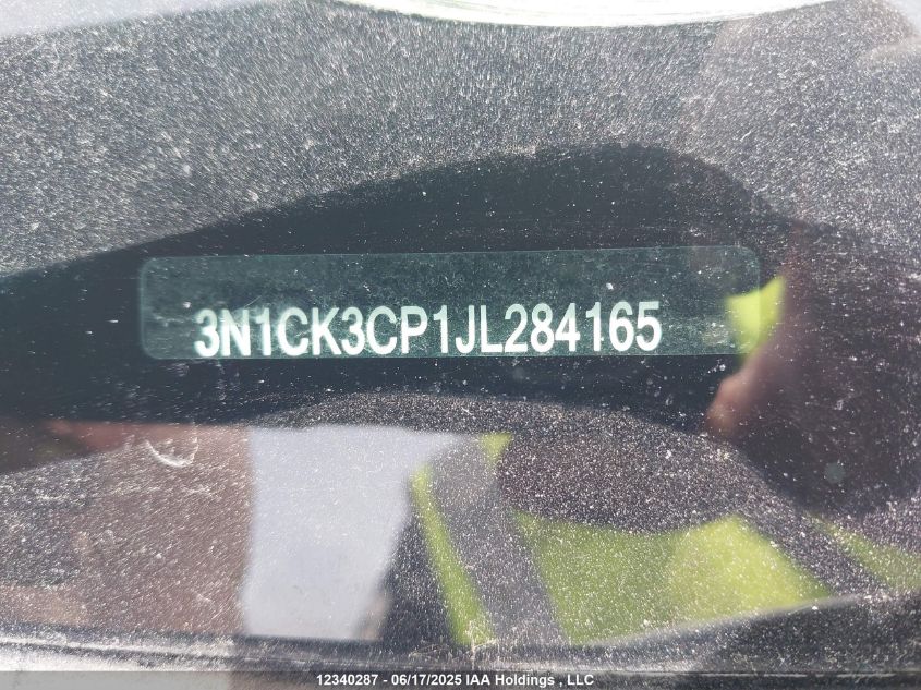 2018 Nissan Micra S/Sr/Sv VIN: 3N1CK3CP1JL284165 Lot: 12340287X