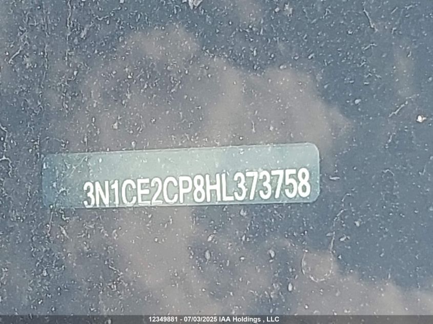 2017 Nissan Versa Note 1.6 S/1.6 Sl/1.6 Sr/1.6 Sv VIN: 3N1CE2CP8HL373758 Lot: 12349881X