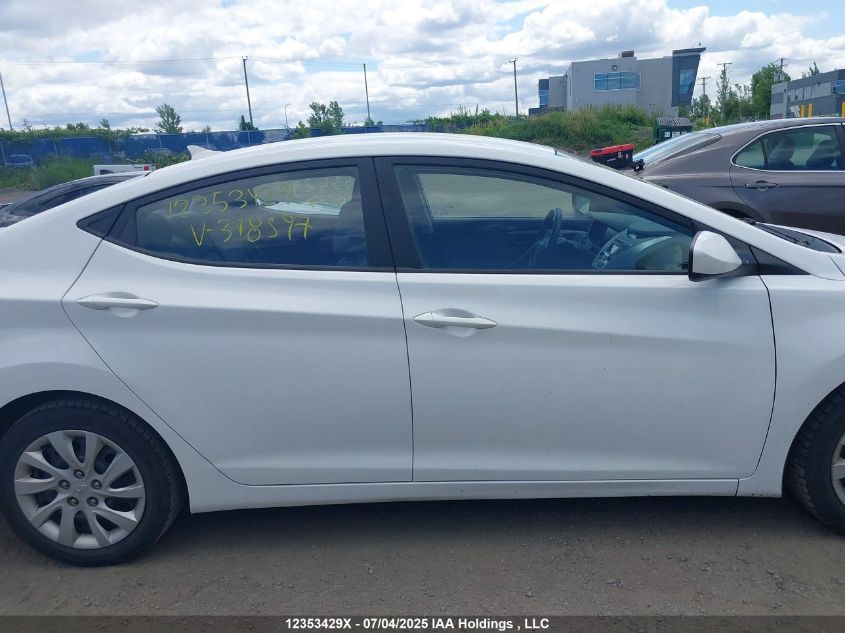 2013 Hyundai Elantra Gl VIN: 5NPDH4AE2DH378597 Lot: 12353429X