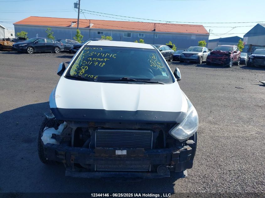 2012 Hyundai Accent L VIN: KMHCT5AE6CU011718 Lot: 12344146X