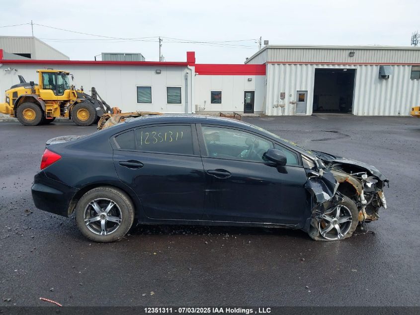 2012 Honda Civic Lx VIN: 2HGFB2E41CH046773 Lot: 12351311X