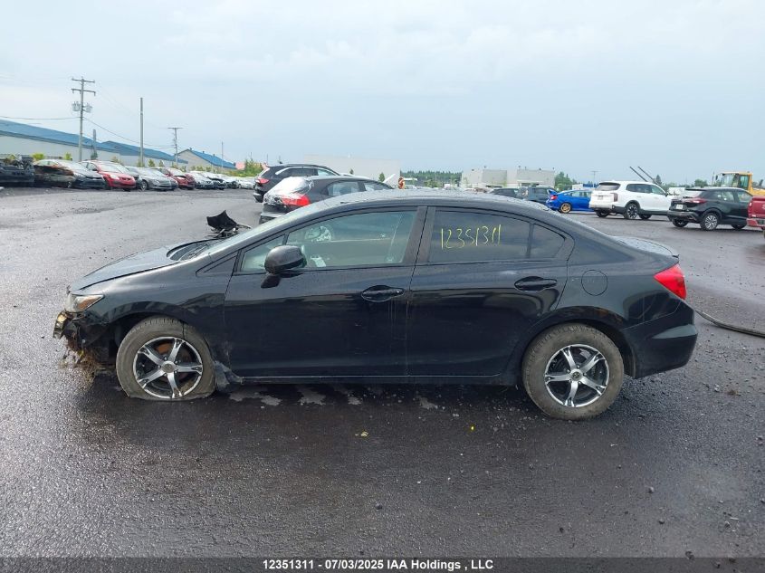 2012 Honda Civic Lx VIN: 2HGFB2E41CH046773 Lot: 12351311X