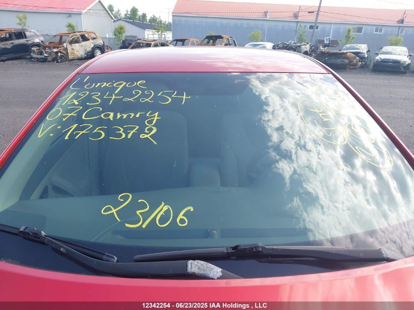 2007 Toyota Camry Le/Se VIN: 4T1BE46K97U175372 Lot: 12342254X