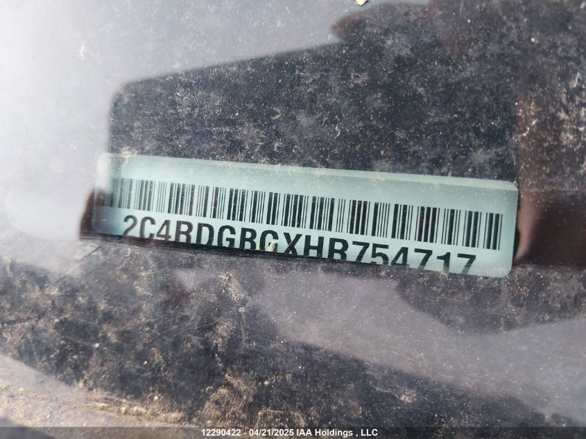 2017 Dodge Grand Caravan Cvp/Sxt VIN: 2C4RDGBGXHR754717 Lot: 12290422X