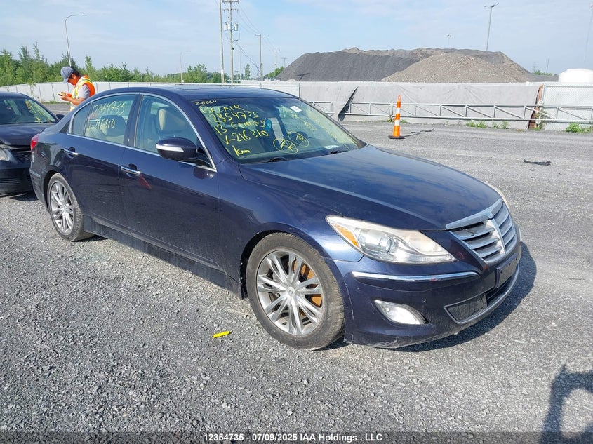 2013 Hyundai Genesis VIN: KMHGC4DD2DU216310 Lot: 12354735