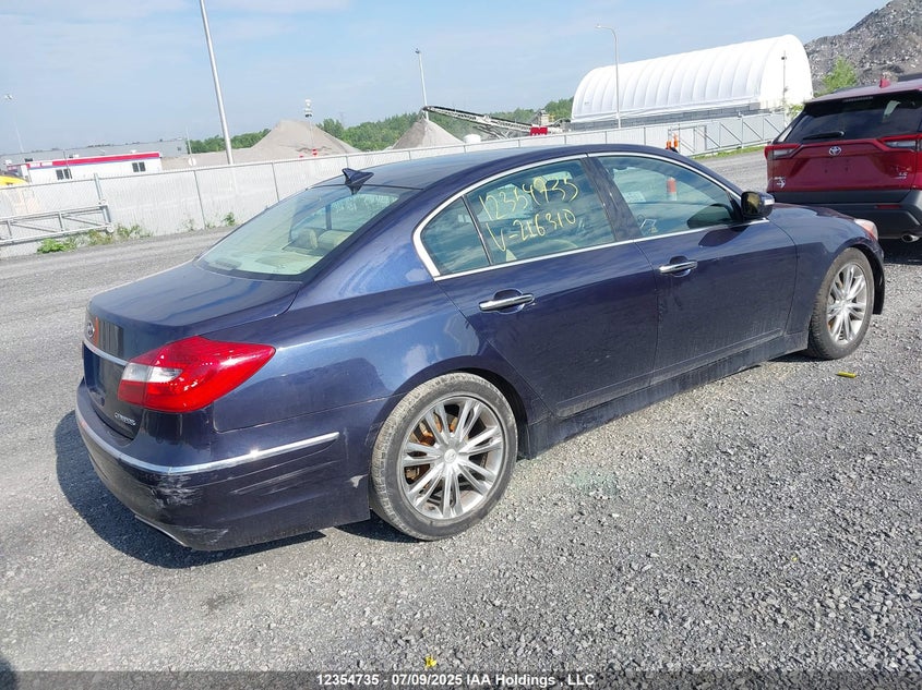 2013 Hyundai Genesis VIN: KMHGC4DD2DU216310 Lot: 12354735