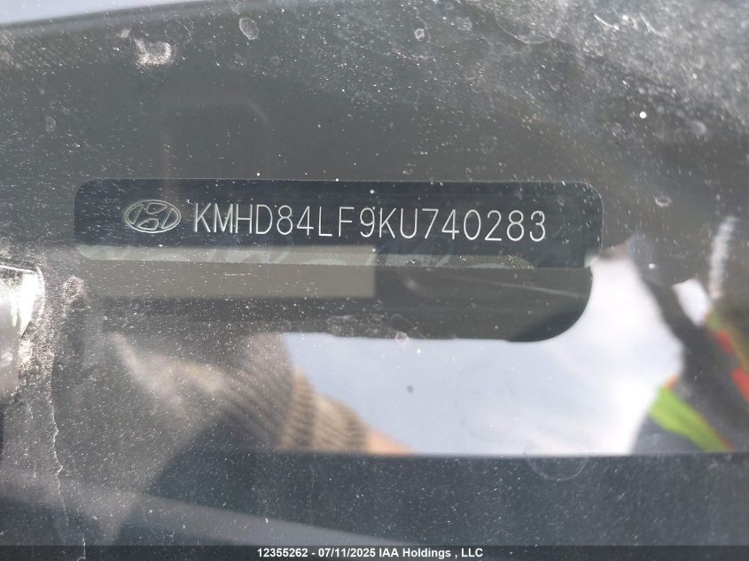 2019 Hyundai Elantra Preferred VIN: KMHD84LF9KU740283 Lot: 12355262