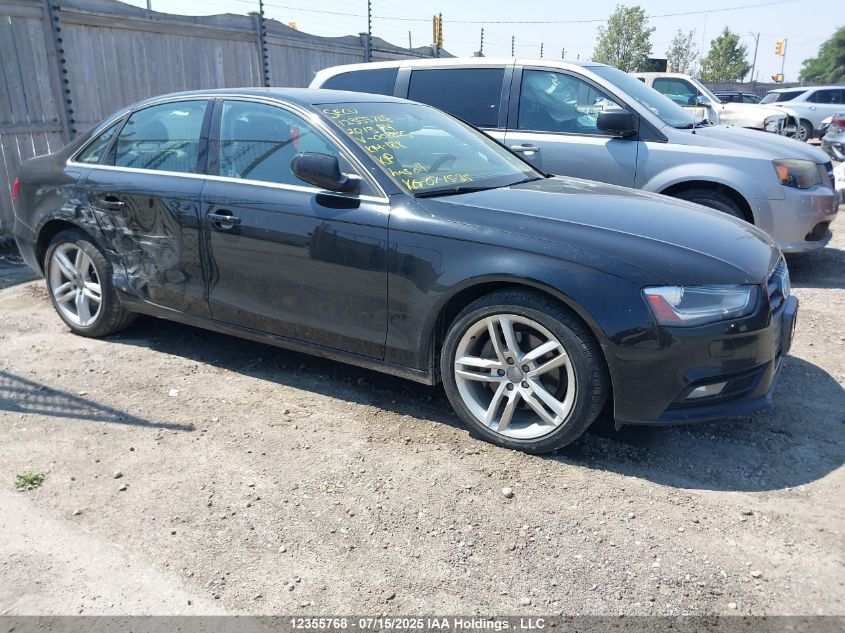 2013 Audi A4 2.0T Premium VIN: WAUFFCFL7DN008825 Lot: 12355768