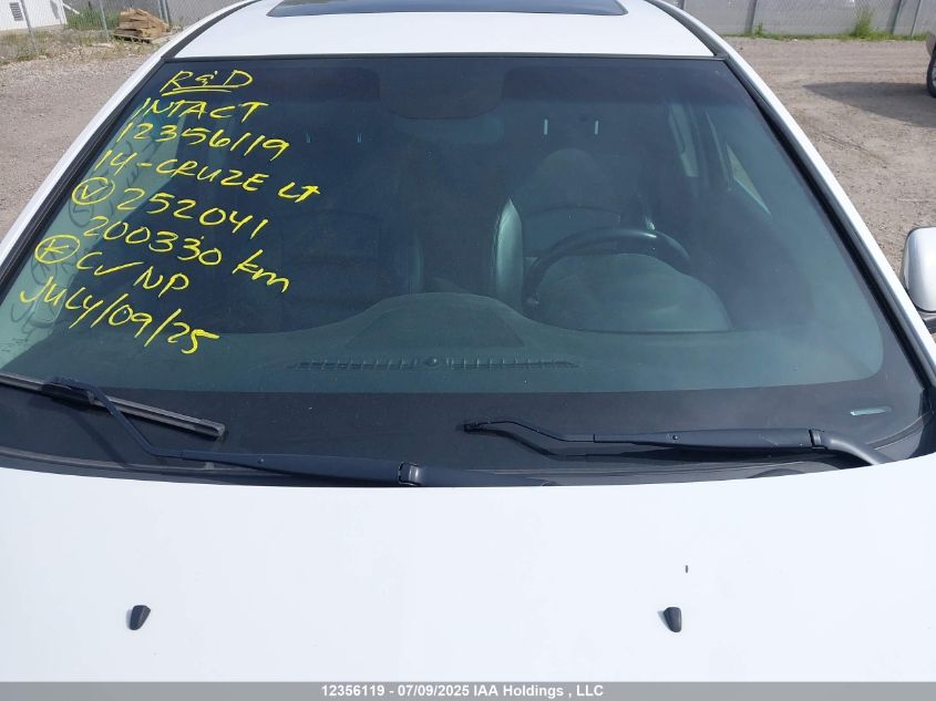 2014 Chevrolet Cruze Lt VIN: 1G1PE5SB7E7252041 Lot: 12356119