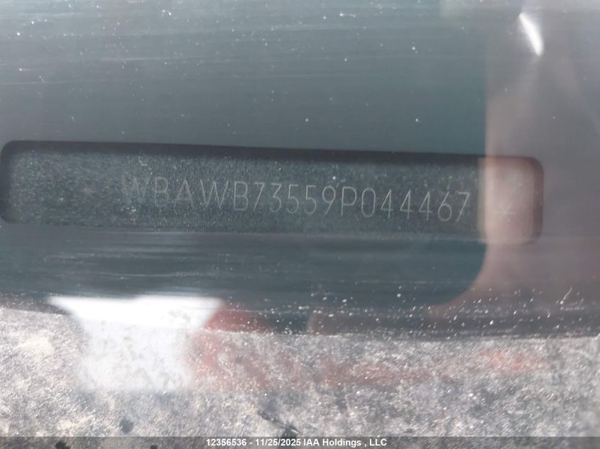 2009 BMW 335I VIN: WBAWB73559P044467 Lot: 12356536