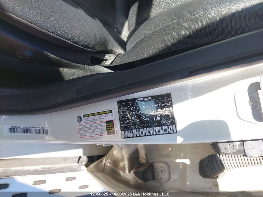 2010 Mercedes-Benz Glk 350 4Matic VIN: WDCGG8HB4AF364428 Lot: 12356625