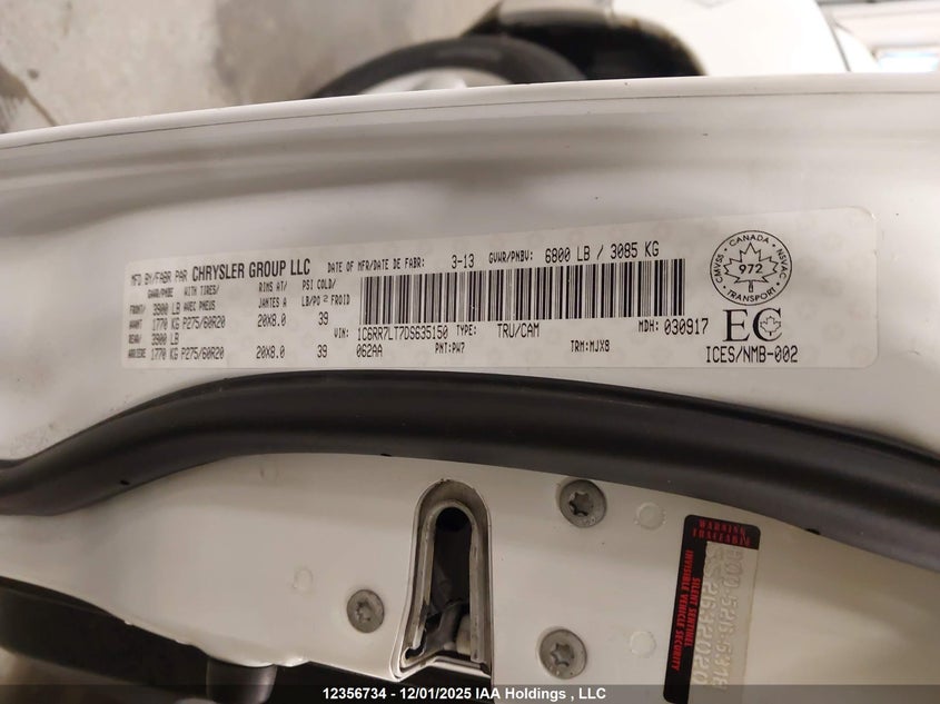 1C6RR7LT7DS635150 2013 RAM 1500 photo no. 18