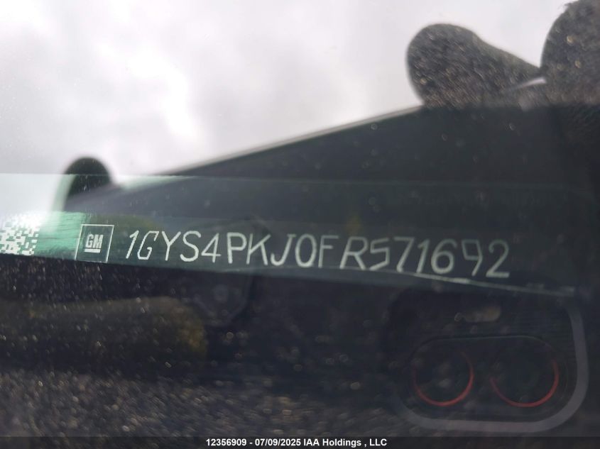 2015 Cadillac Escalade VIN: 1GYS4PKJ0FR571692 Lot: 12356909