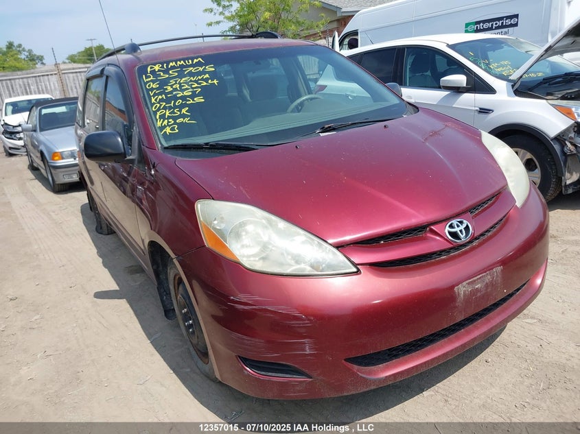 5TDZA29C26S392224 2006 Toyota Sienna Ce 7 Passenger/Ce 8 Passenger auction photo 1