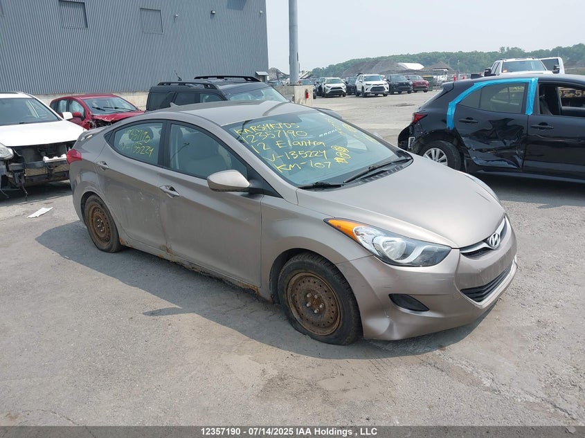 5NPDH4AE0CH135224 2012 Hyundai Elantra Gls/Limited auction photo 1