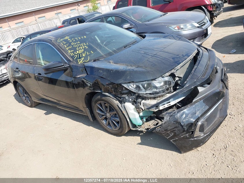 2HGFC2F74MH007621 2021 Honda Civic Ex auction photo 1