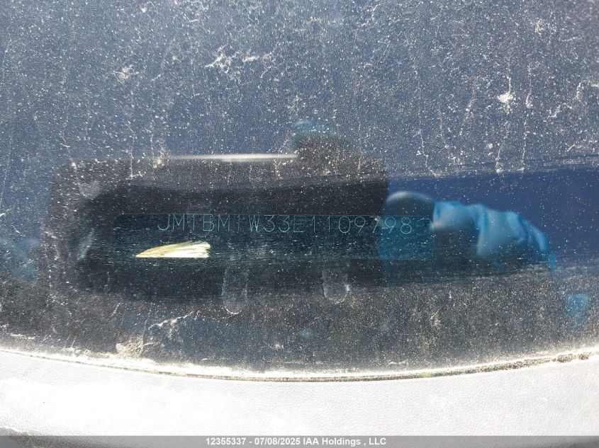 2014 Mazda Mazda3 Gt-Sky VIN: JM1BM1W33E1109798 Lot: 12355337X