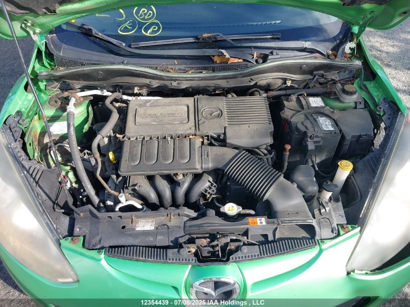 2011 Mazda Mazda2 Gs/Gx VIN: JM1DE1HY2B0125250 Lot: 12354439X