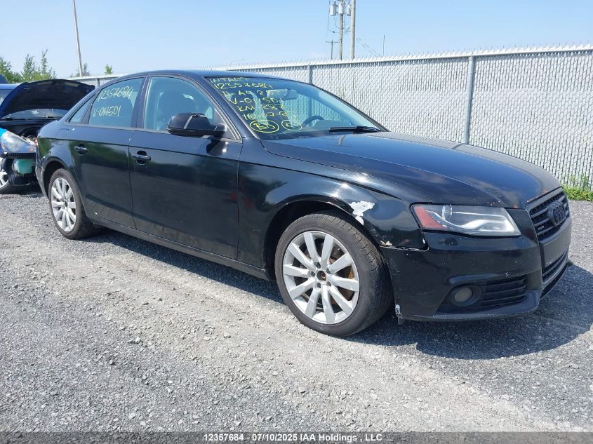 2011 Audi A4 2.0T VIN: WAUBFCFL2BN011501 Lot: 12357684