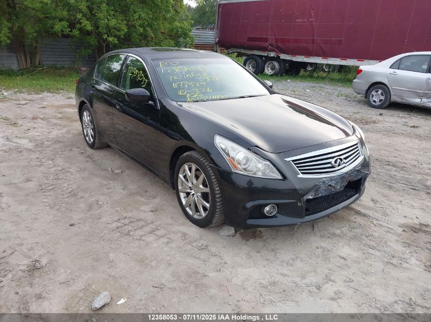 2012 Infiniti G37X VIN: JN1CV6AR9CM677529 Lot: 12358053