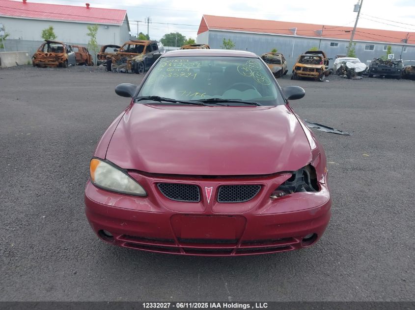 2004 Pontiac Grand Am Se1 VIN: 1G2NF52EX4C235721 Lot: 12332027X