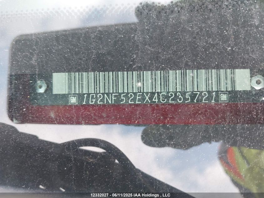 2004 Pontiac Grand Am Se1 VIN: 1G2NF52EX4C235721 Lot: 12332027X