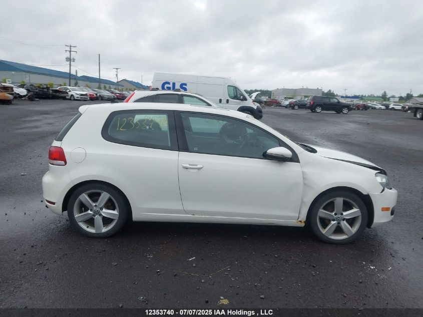 2012 Volkswagen Golf 2.5L Sportline/2.5L Trendline VIN: WVWAA7AJ1CW305770 Lot: 12353740X