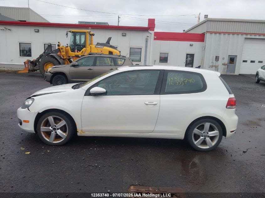 2012 Volkswagen Golf 2.5L Sportline/2.5L Trendline VIN: WVWAA7AJ1CW305770 Lot: 12353740X