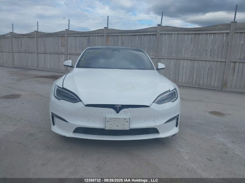 2021 Tesla Model S Long Range VIN: 5YJSA1E56MF456348 Lot: 12358732
