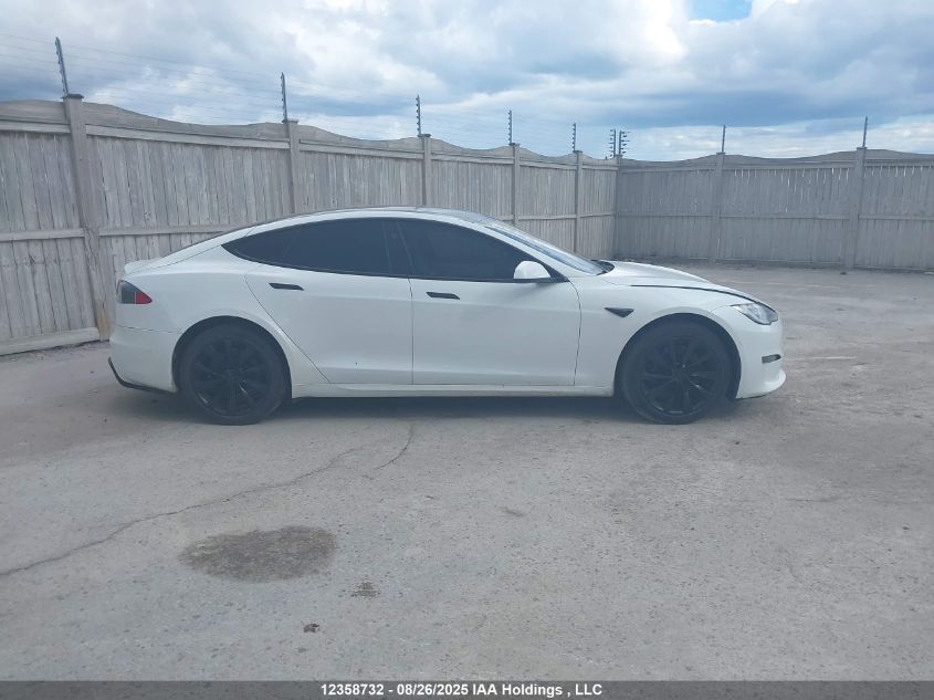 2021 Tesla Model S Long Range VIN: 5YJSA1E56MF456348 Lot: 12358732