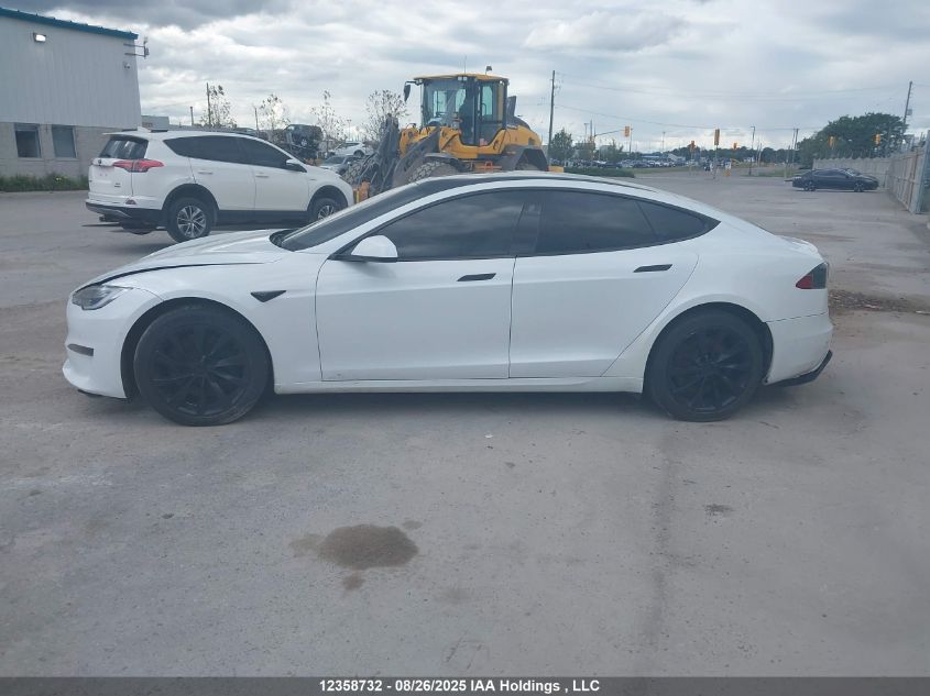 2021 Tesla Model S Long Range VIN: 5YJSA1E56MF456348 Lot: 12358732