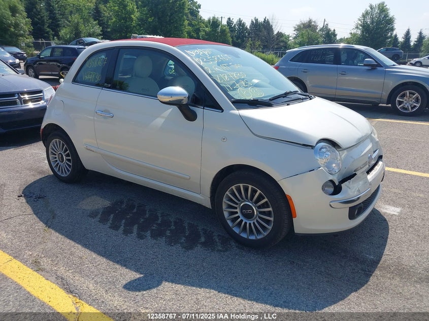 2012 Fiat 500 Lounge VIN: 3C3CFFER6CT187830 Lot: 12358767