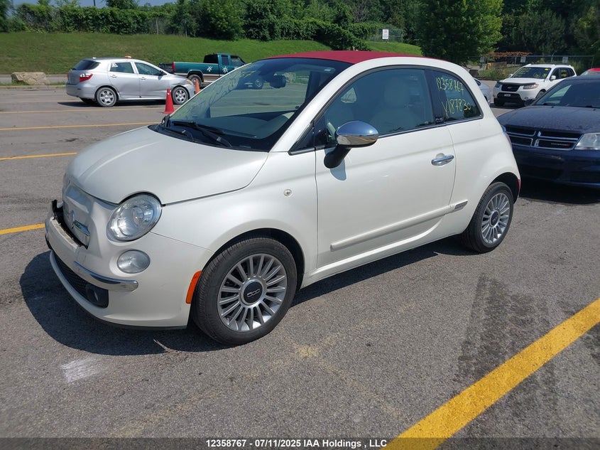2012 Fiat 500 Lounge VIN: 3C3CFFER6CT187830 Lot: 12358767