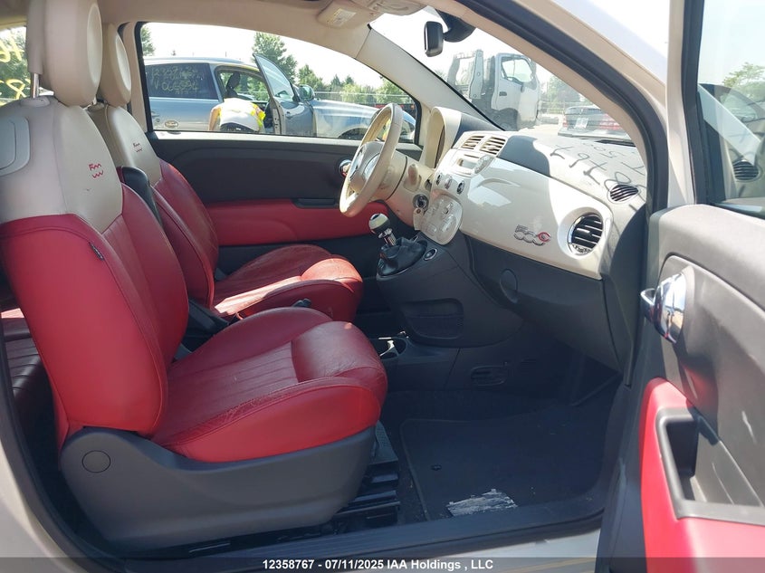 2012 Fiat 500 Lounge VIN: 3C3CFFER6CT187830 Lot: 12358767