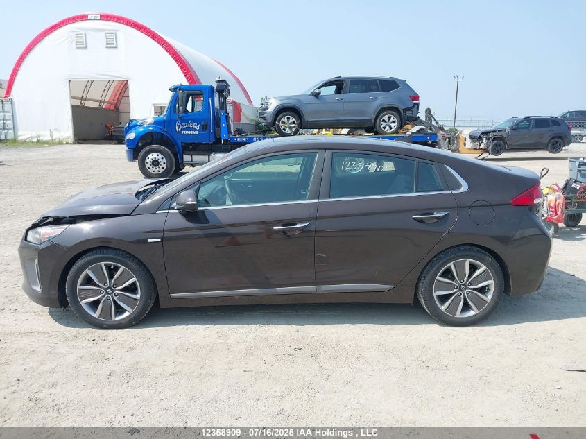 2019 Hyundai Ioniq Hybrid Luxury VIN: KMHC05LC2KU141708 Lot: 12358909