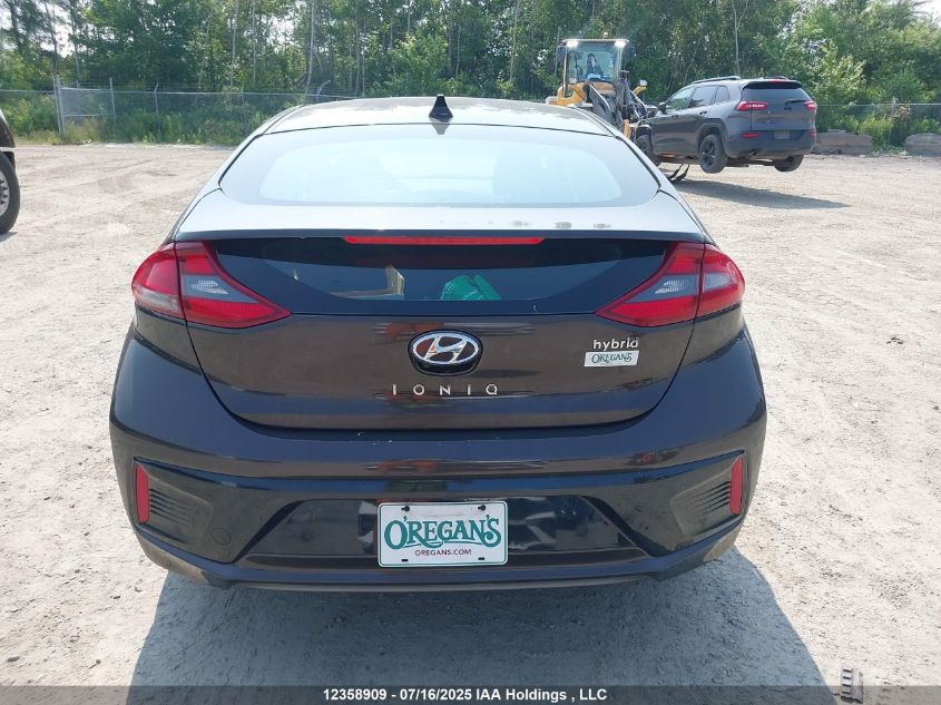 2019 Hyundai Ioniq Hybrid Luxury VIN: KMHC05LC2KU141708 Lot: 12358909