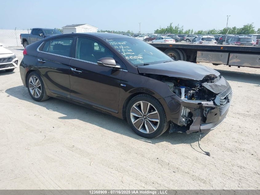 2019 Hyundai Ioniq Hybrid Luxury VIN: KMHC05LC2KU141708 Lot: 12358909