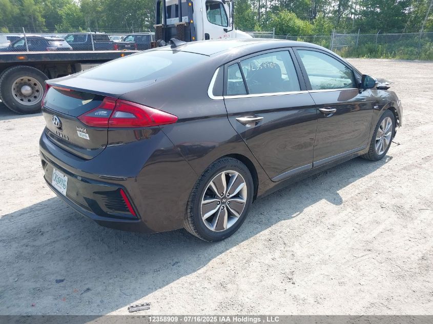 2019 Hyundai Ioniq Hybrid Luxury VIN: KMHC05LC2KU141708 Lot: 12358909